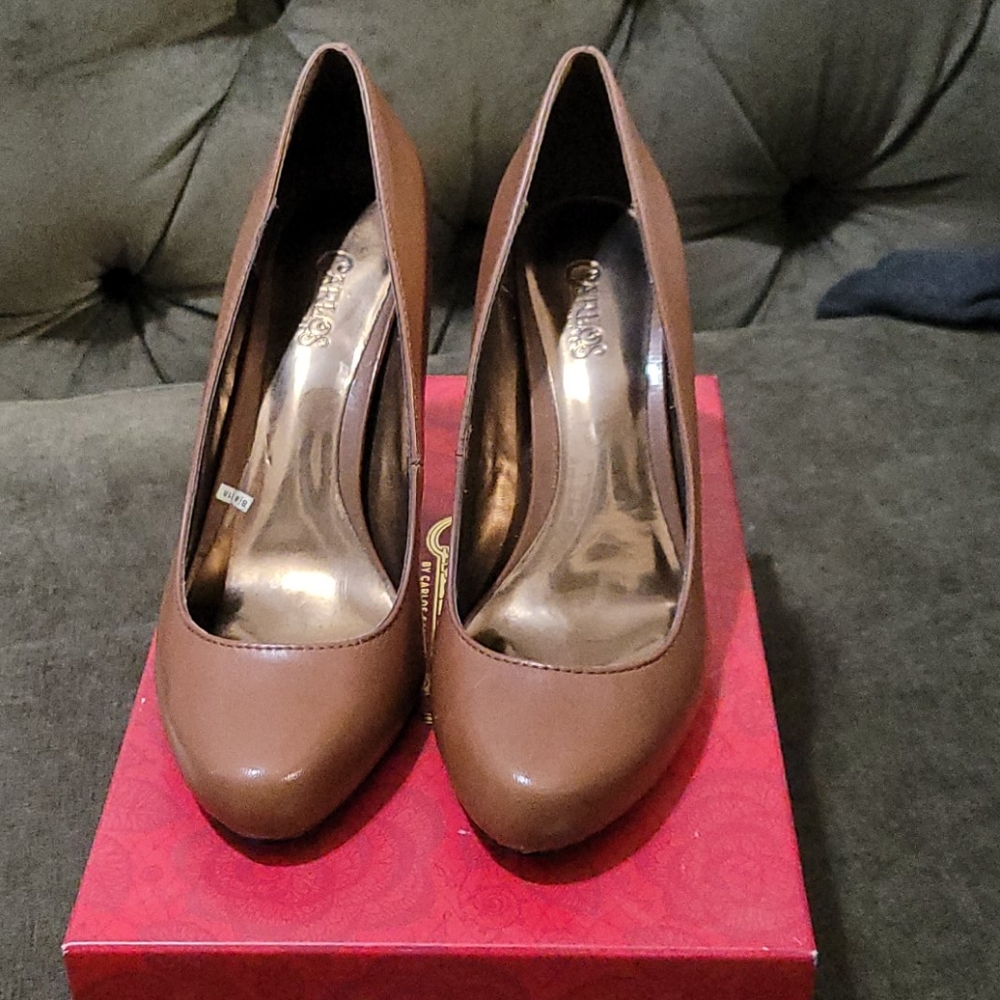 Carlos Santana Libra Saddle Tan heels